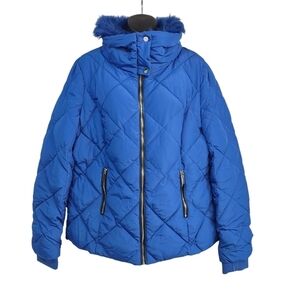 New York & Company Women's Blue Puffer Jacket Size XL NWT